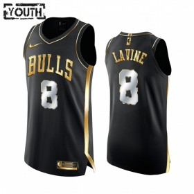 Dres Chicago Bulls Zach LaVine 8 2020-21 Crna Golden Edition Swingman - Dječji
